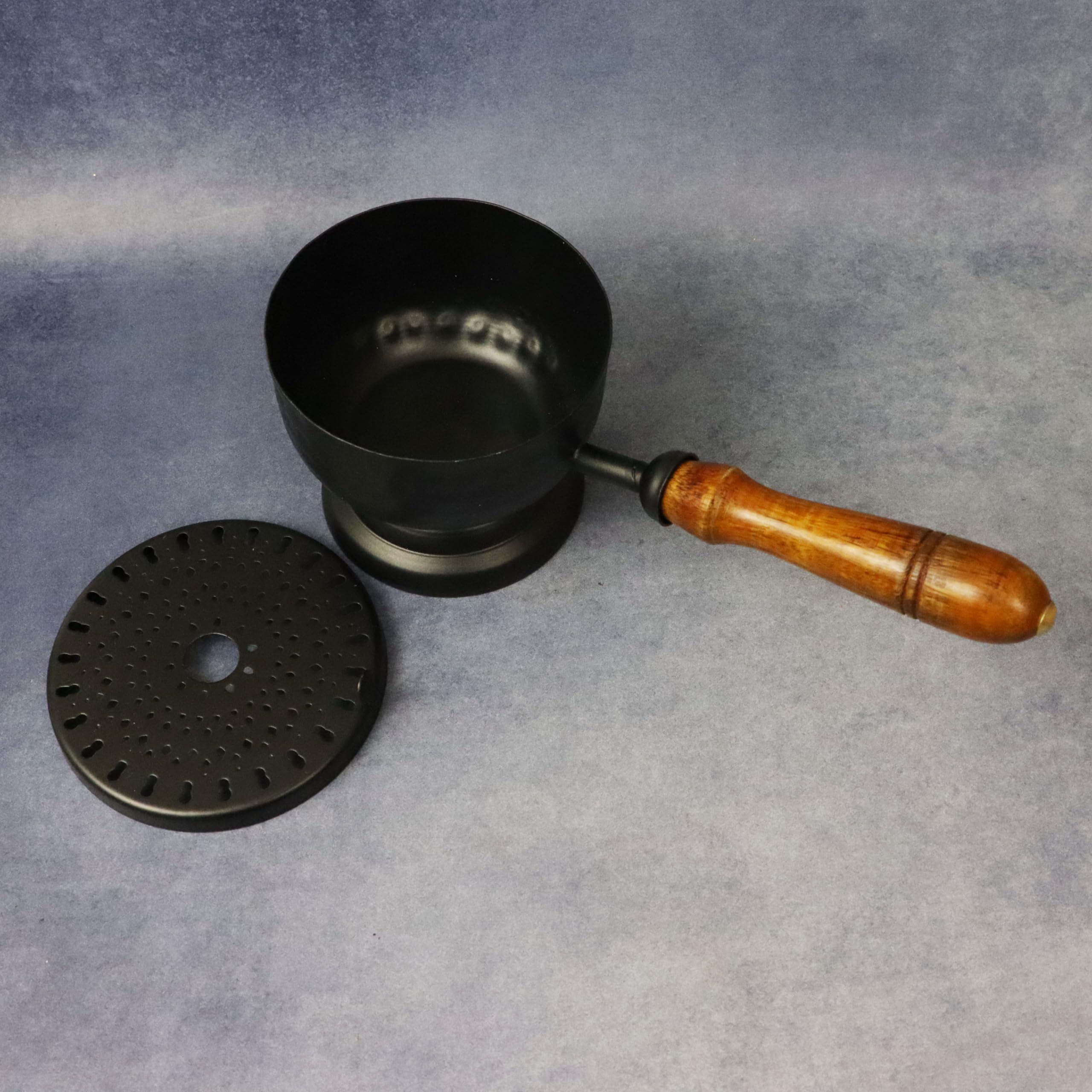 Putrika Dhoop | Dhuna | Loban | Sambrani | Karpoor | Bakhoor | Dani | Incense | Aroma Diffuser |Haran Samgiri|Camphor|Stand|Holder|Iron|Home|Office|Pooja|Puja|Room|Charcoal(Planter Burner 21cm) 3