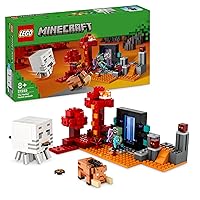 LEGO Minecraft Agguato nel Portale del Nether - Giocattolo da Costruire con Figure