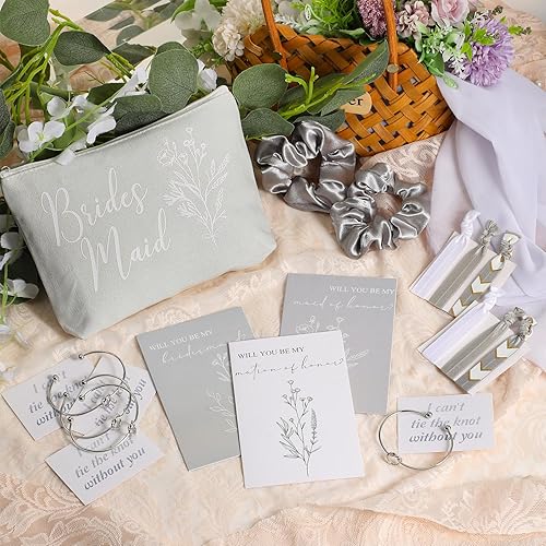 Miniatura 9 de Cunno 48 piezas de regalos de propuesta de dama de honor, regalos de dama de honor, regalos de matrona de honor, regalos de despedida de soltera,