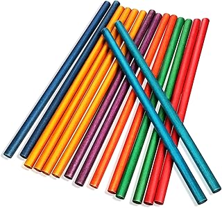 VICASKY 16pcs Round Stick Music Sticks for Adults Rhythm Sticks 12 Inch Rhythm Sticks for Music Class Music Sticks Instruments Kids Toys Girl Toys Wooden Sticks Hand Bell Puzzle Toddler
