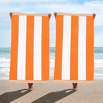 Amazon.com: Superior Cotton Striped Beach Towels, Colorful