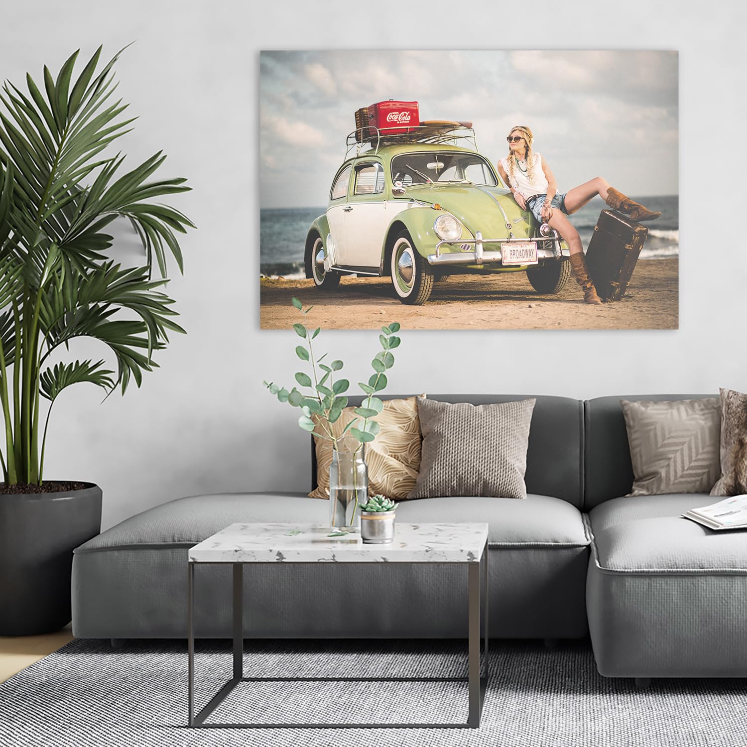 colorland. Leinwand Bilder mit eigenen Fotos 100x70 (Querformat) personalisiert Bild Leinwandbild personalisiert Kunstdruck Personalisierbares Geschenk