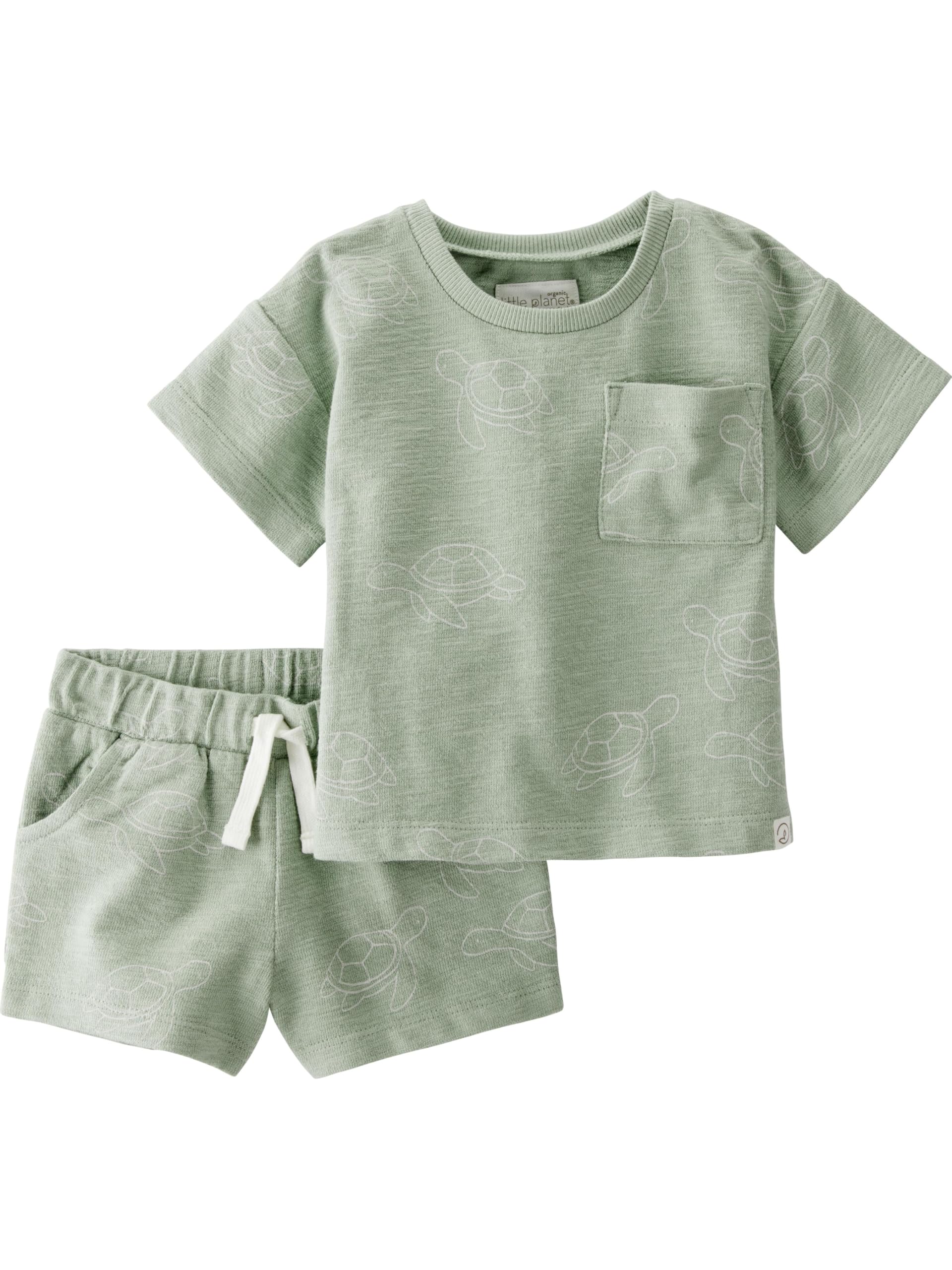 little planet by carter's Unisex Baby 2-piece Shorts Set Made With Organic Cotton