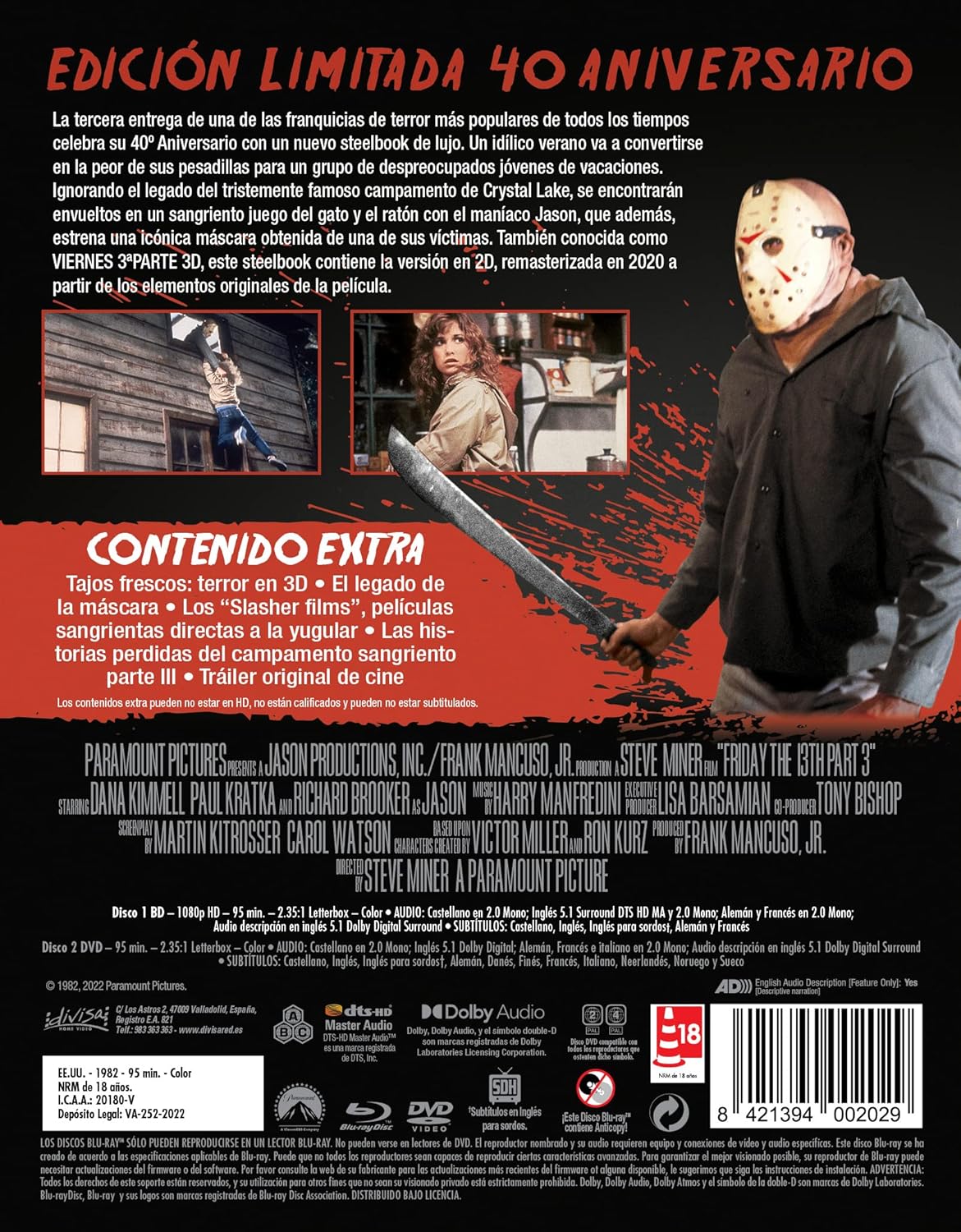 Viernes 13 Parte 3 (Steelbook) Comic Book
