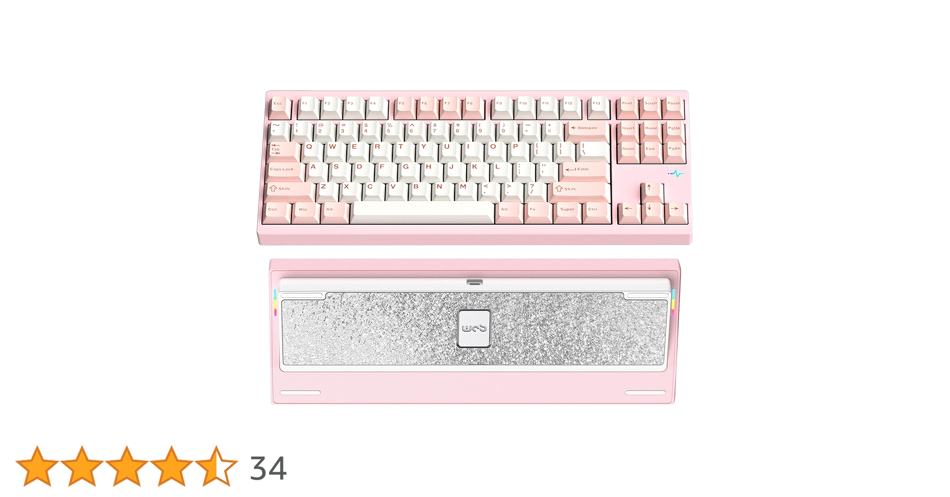 【新品未開封】WOBKEY Crush80 Pro Reboot Pink Crush 80 Reboot Pro - WOBKEY's Tooless Keyboard