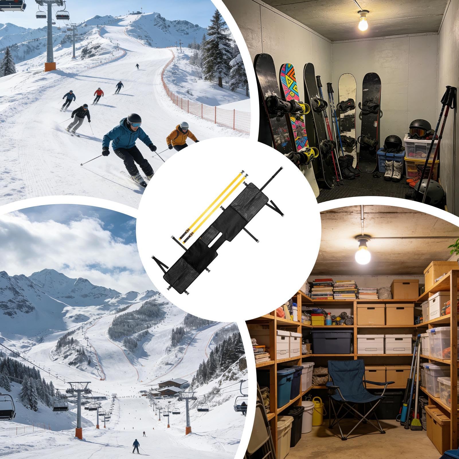 Torba podróżna snowboardowa, wodoodporny z tkaniny Oxford, torba do przechowywania bagażu, na buty, akcesoria, kurtka, klucze, podróże, sporty zimowe, samolot, wakacje, dla mężczyzn i kobiet