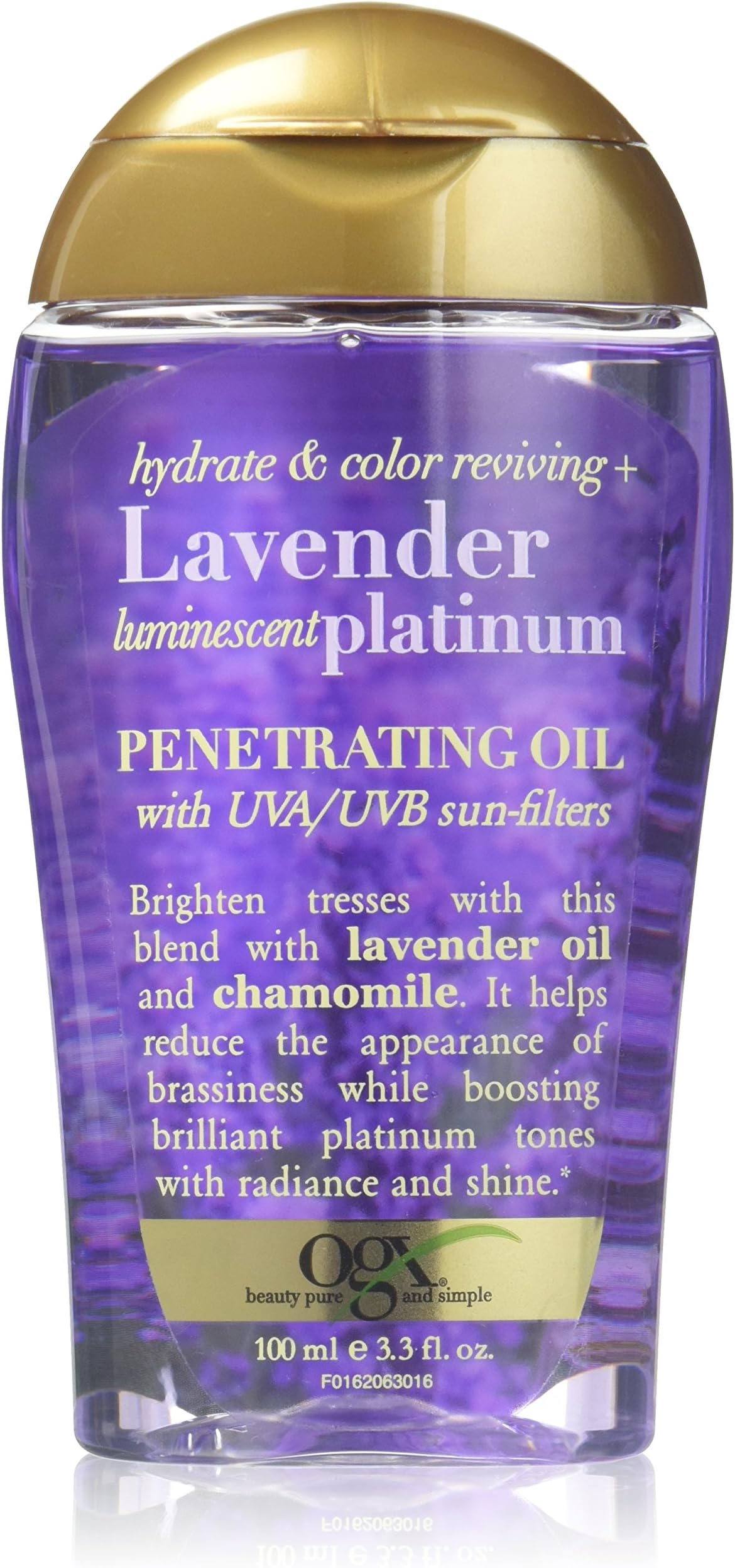 Hydrate & Color Reviving + Lavender Luminescent Platinum Penetrating Oil, 3.3 Ounce