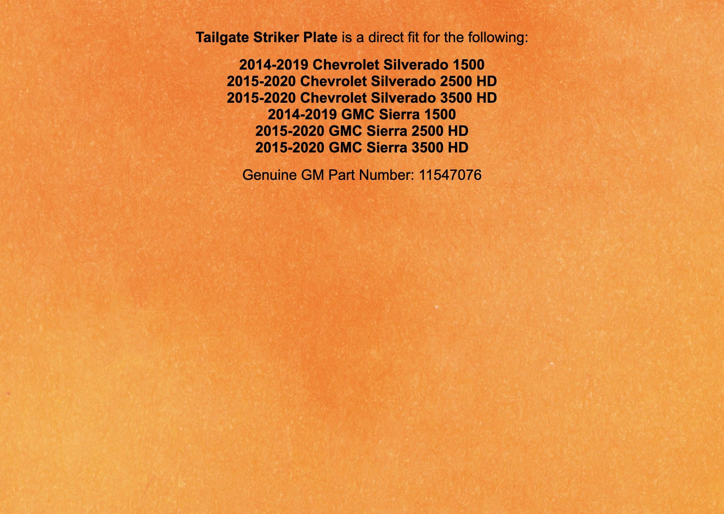 Amazon.com: OEM Genuine 2014-2020 Sierra Silverado Rear Tailgate  