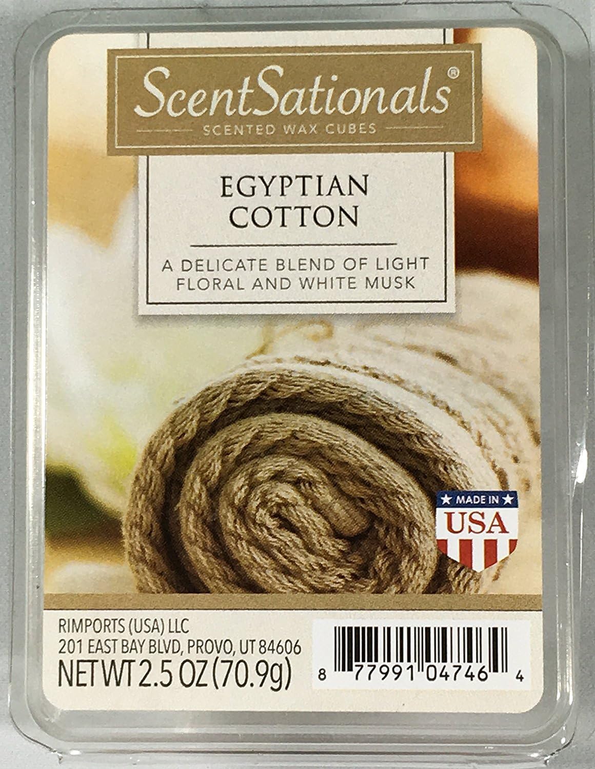 ScentSationals Egyptian Cotton Wax Cubes 2.5 Oz