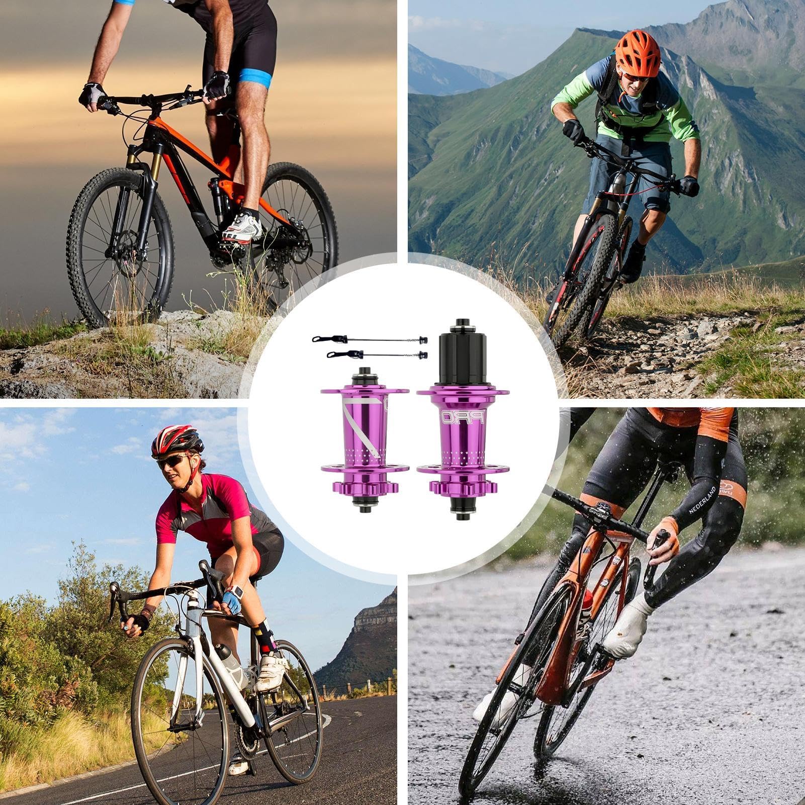 Radnabe Set für Fahrräder, Schnellentriegelungs-Fahrradnabe mit Schnellentriegelung, Universal-Fahrradnabe für Fahrräder, Aluminiumlegierung für Bicic Radnabe