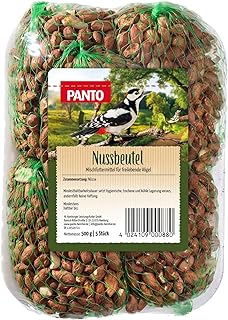 PANTO Wildvogelfutter Nussbeutel 500 g – energiereiches Vogelfutter für Garten, Balkon, Futterhaus & Futterspender, für Körner- und Weichfresser product image