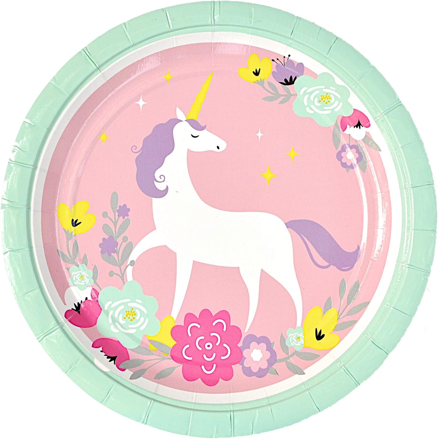 Unicorn Party Plates Set of 16 Unicorn Party Birthday Supplies