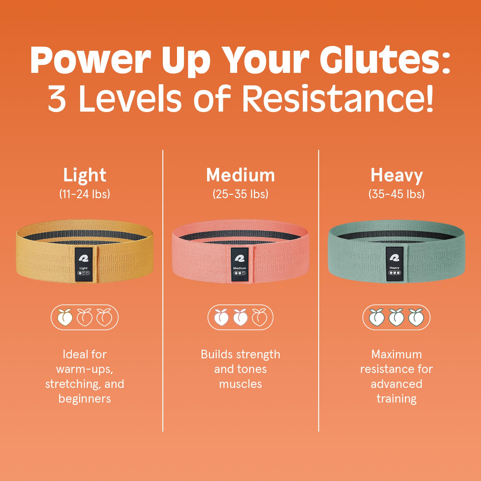 Retrospec Engage Resistance Booty Bands