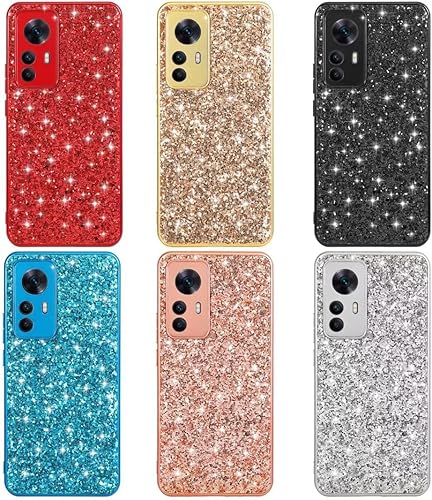 Miniatura 2 de Funda para Xiaomi 12T, funda Xiaomi 12T Pro, brillo brillante de lujo ligero delgado a prueba de golpes protector Bling Diamond Girls para mujeres