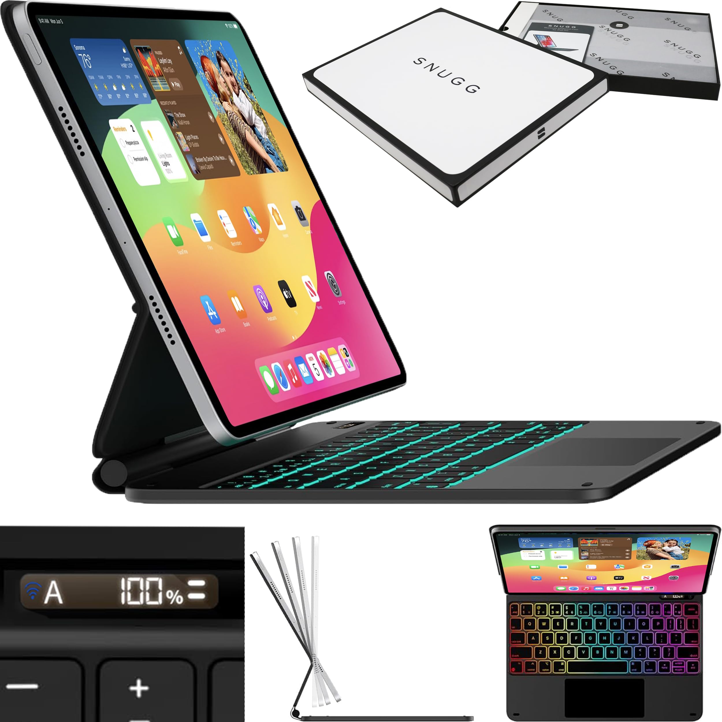 Amazon.com: Snugg iPad Pro 13 Case with Keyboard (M4) with Apple
