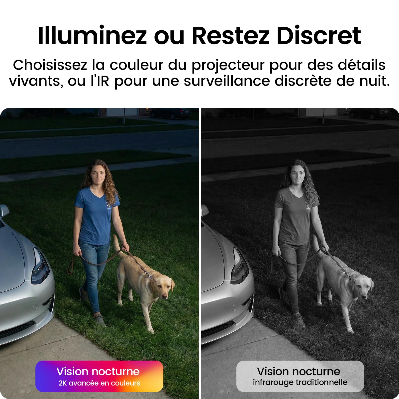 AOSU 2K Caméra Surveillance WiFi Extérieure Intérieur Sans Fil, 4 Cam Kit & 2.0 aosuBase, Sans Abonnement Requis, Extensible à 1 To, AI PIR Détection, Alarme Son et Lumière, Vision Nocturne en Couleur