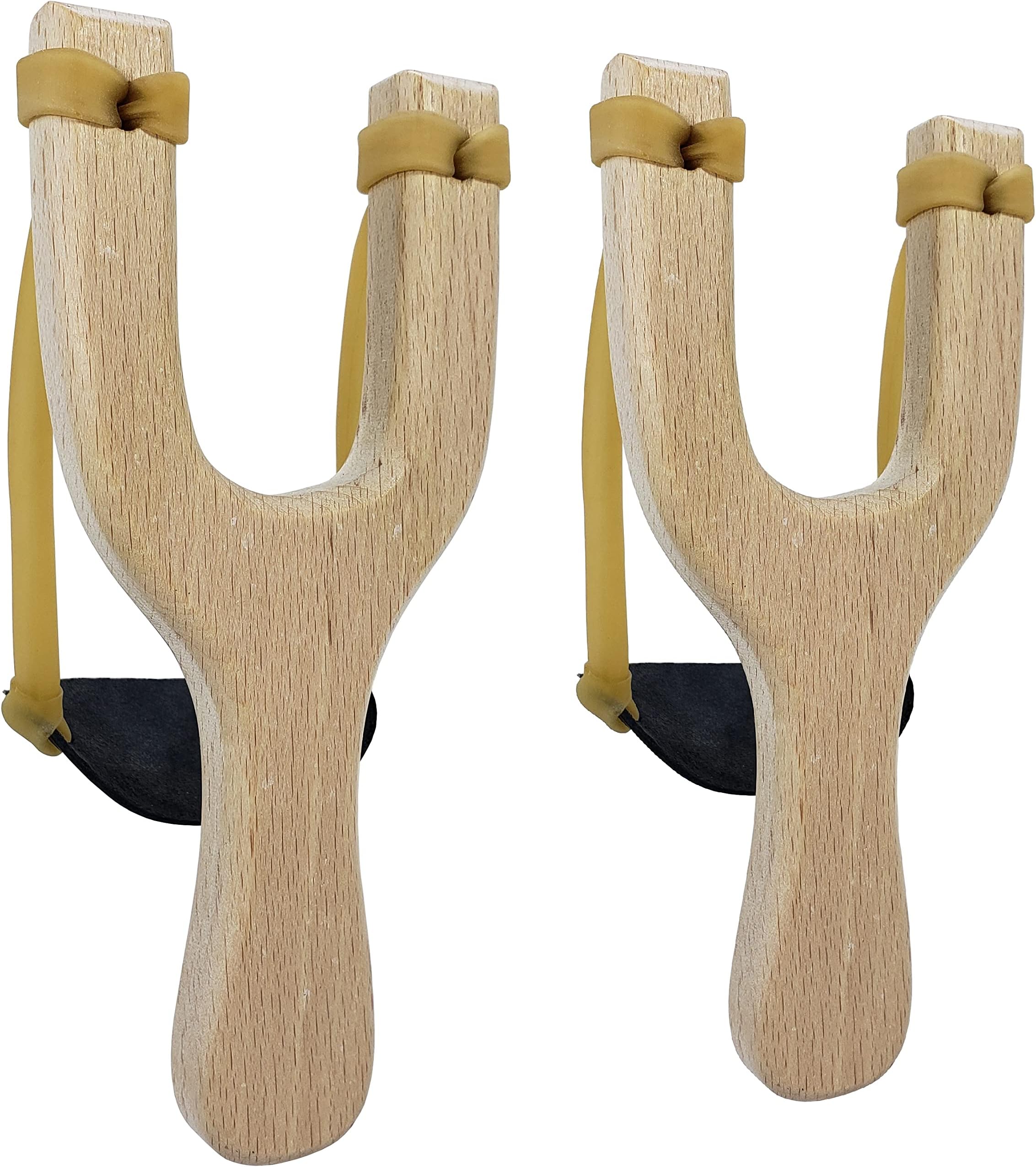 Adventure Awaits! Solid Hand Carved Beech Wood Slingshot 2 Pack