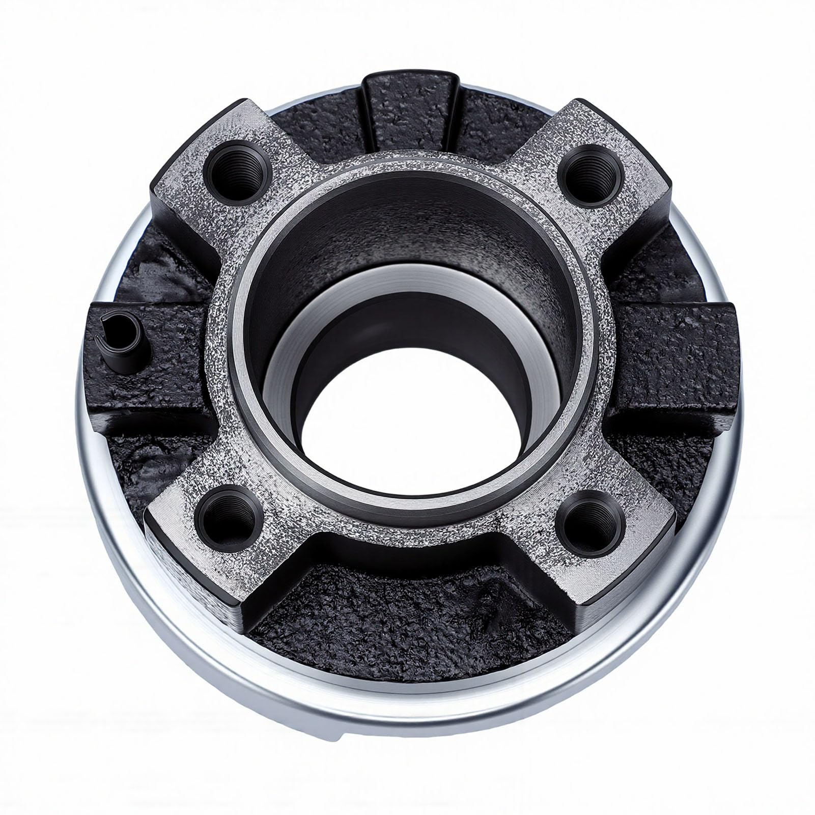 SIXRUN Buje del CigüeñAl del Equilibrador Armónico del Motor, Acero Al Carbono con Silicona, Buje de Polea de Repuesto OEM, Apto para Reparación y Reemplazo de Motores B2300 1994
