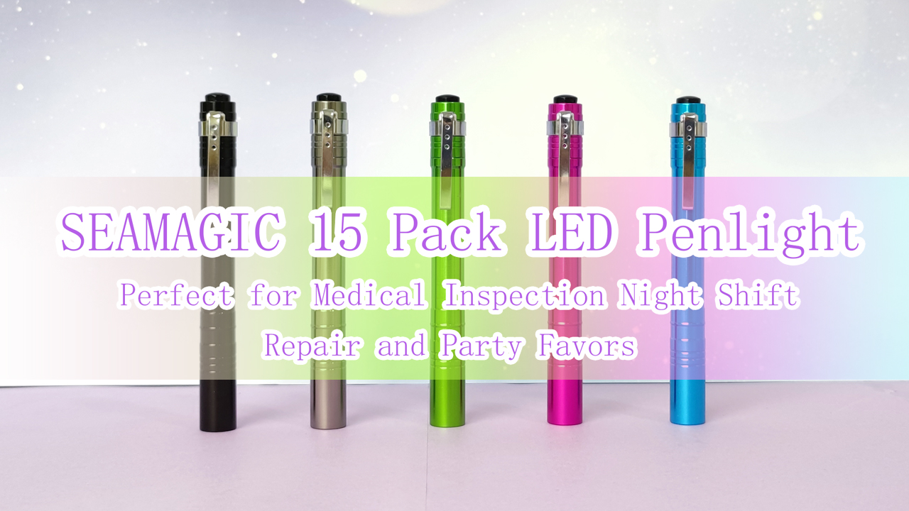 Amazon.com: SEAMAGIC 15-Pack LED Pen Light with Clip, Mini Pocket