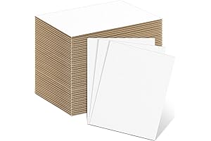Henoyso 110 Pack White Cardboard Sheets for Shipping