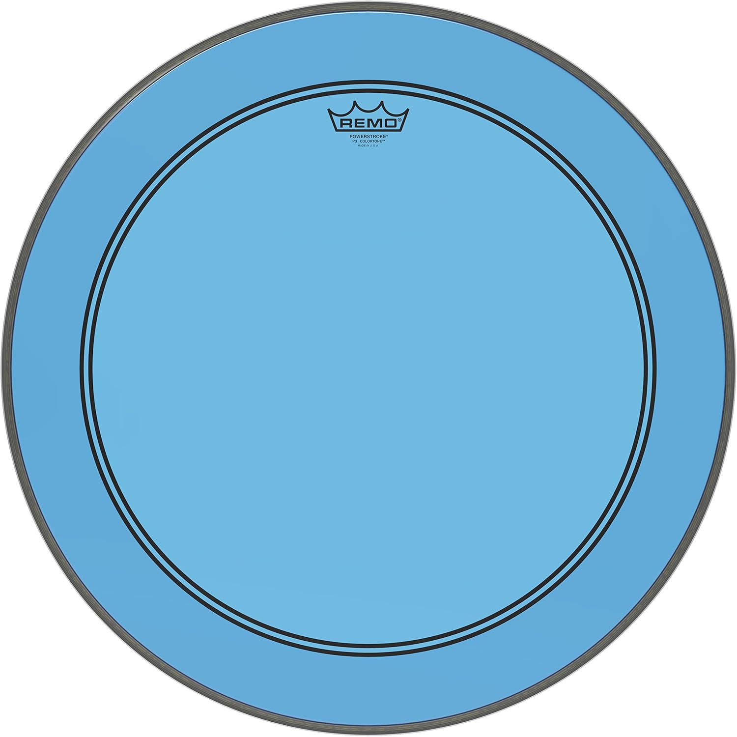 Remo Powerstroke P3 Colortone Purple Bass Drumhead, 24"
