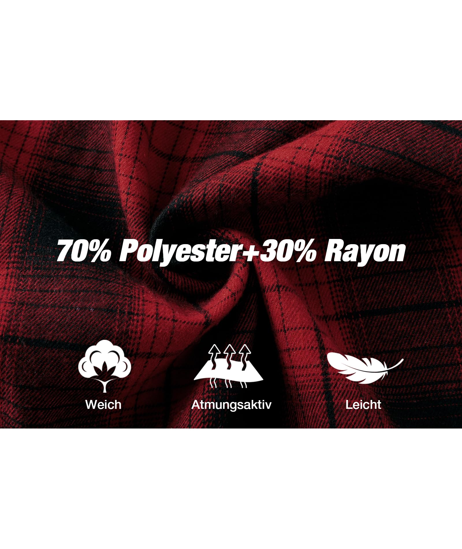 SwissWell Camicia Uomo Flanella Felpe Uomo Camicia a Quadri Manica Lunga Casual Camicia con Cappuccio M-3XL