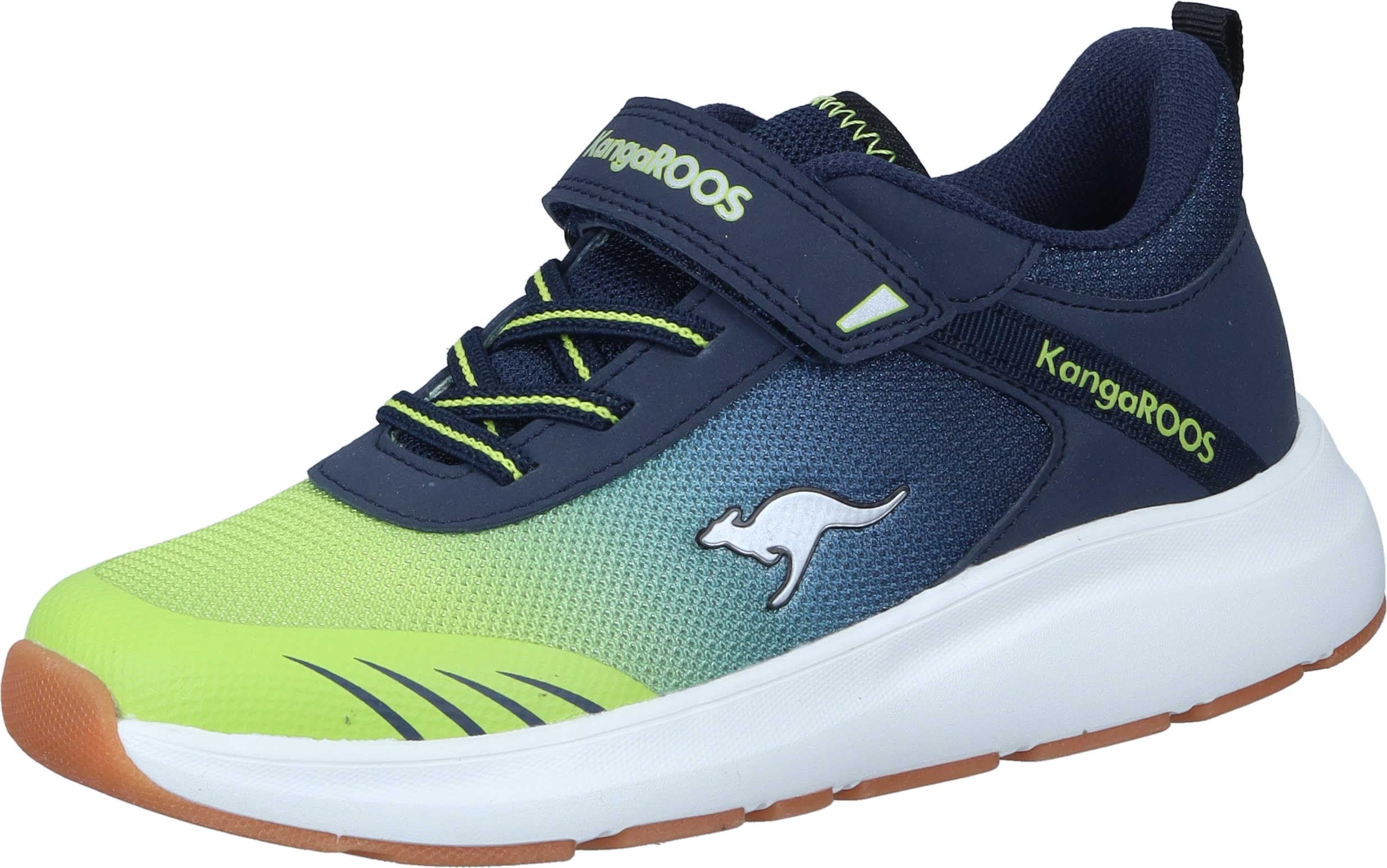 KangaROOS Unisex Kb-rida Ev Trainers, Dk Navy Lime, 8 UK