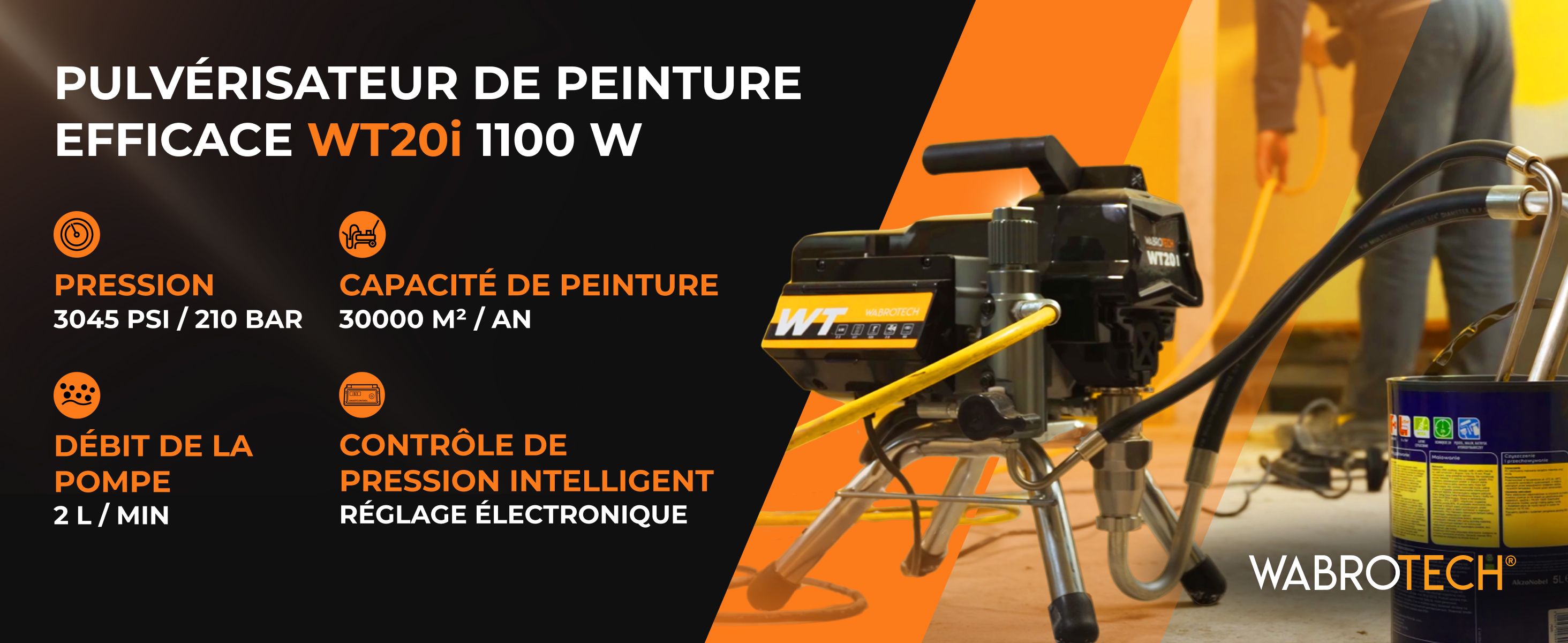 Sunshine-Airless Pistolet à Peinture Pulvérisation Haute Pression 24Mpa