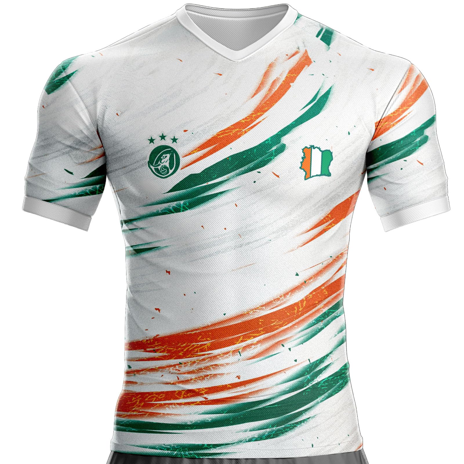 Maglia Costa D'Avorio Calcio CI-910 Bandiera Avoriana