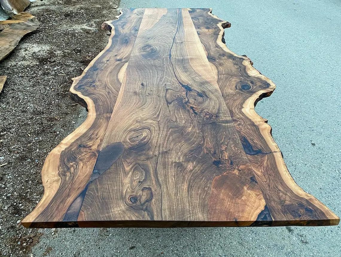 RESINHOMEFURNITURE Exclusive Large Live Edge Dining Table Coffee Table Living Room Table Centre Table Meeting Table Conference Table Hallway Table Side Table (30" Inches Tall, 36 x 20 Inches)