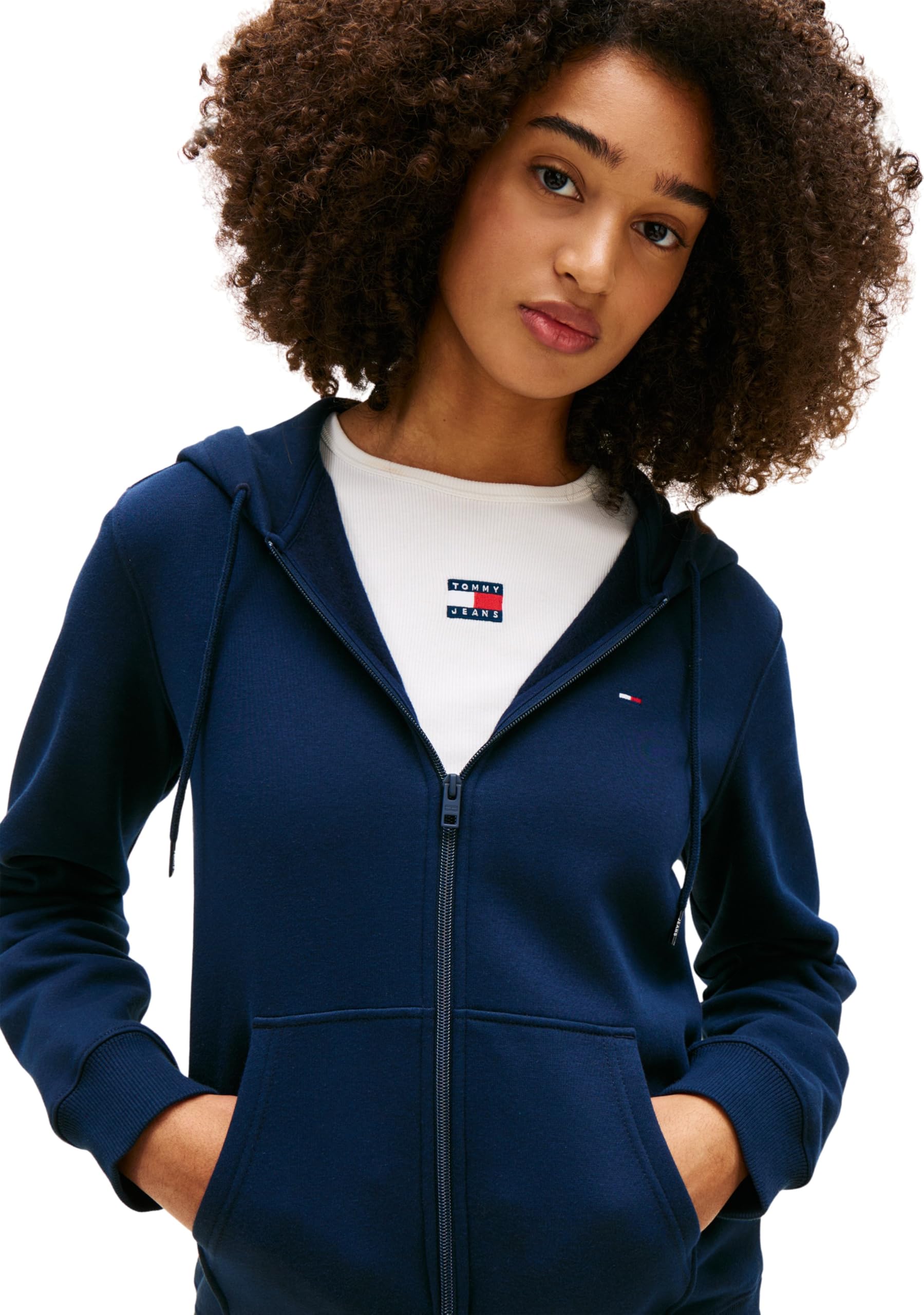 Tommy Jeans Hoodie Mujer con Cremallera y Capucha
