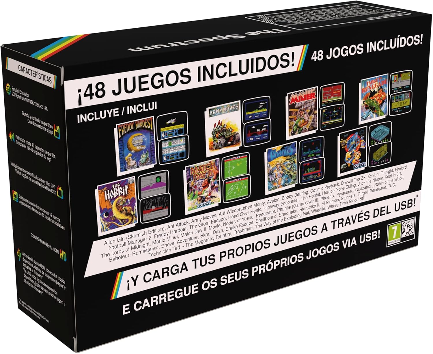 ZX Spectrum retro vintage ordenador con videojuegos ZX Spectrum retro vintage ordenador con videojuegos