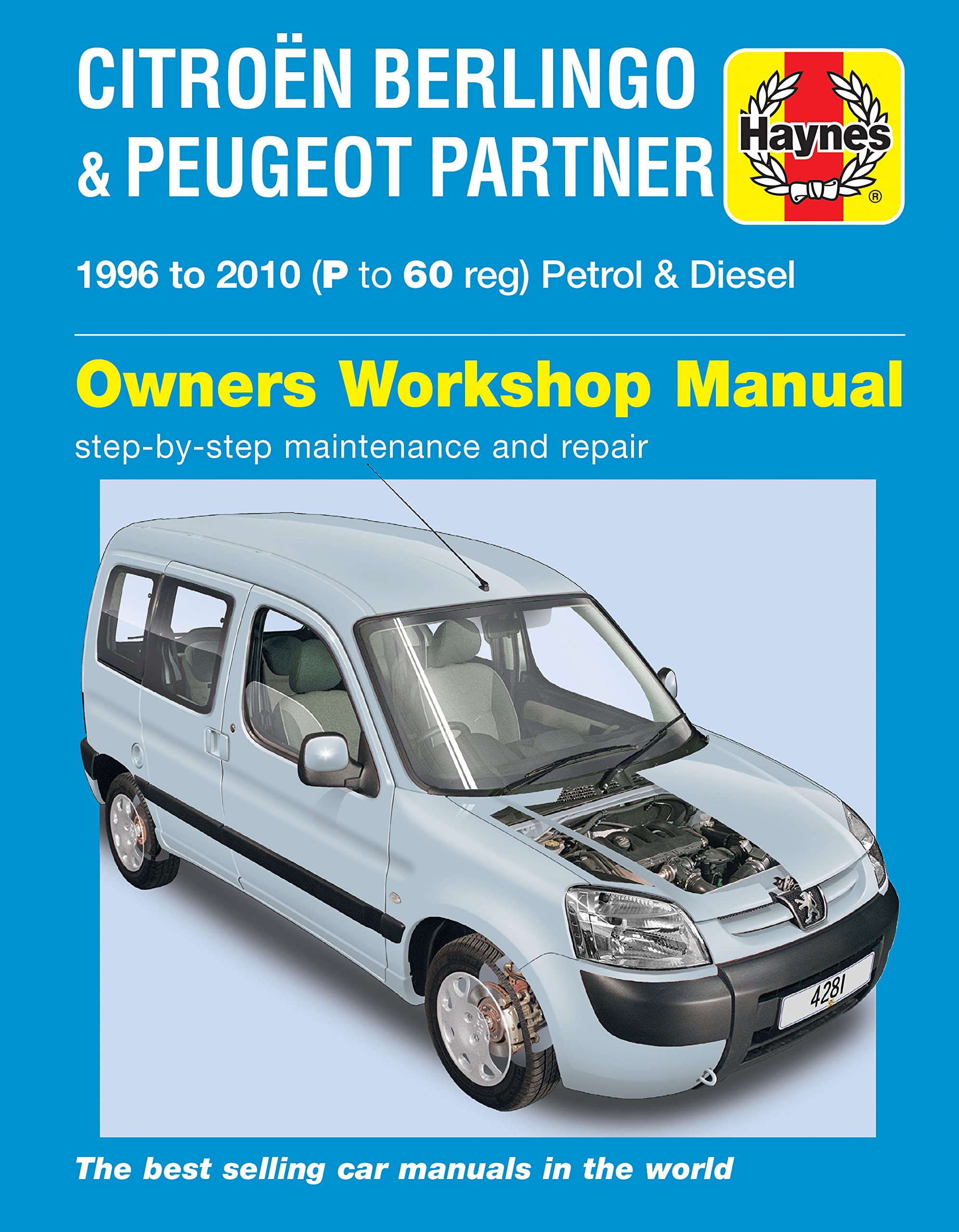 Citroen Berlingo & Peugeot Partner Petrol & Diesel (96 - 10) Haynes Repair Manual