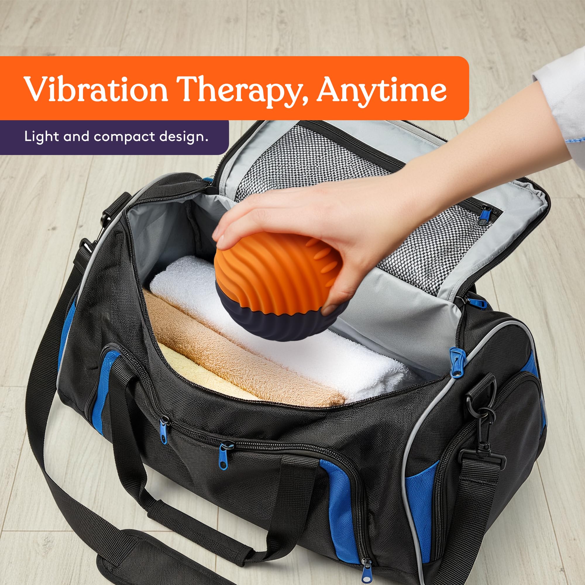 Special Supplies Sensory Massage Ball - Orange & Purple - 4 Vibration Modes, Tactile Stimulation, Stress Relief, Therapy & Sensory Tool for Kids and Adults — Amazon image 8