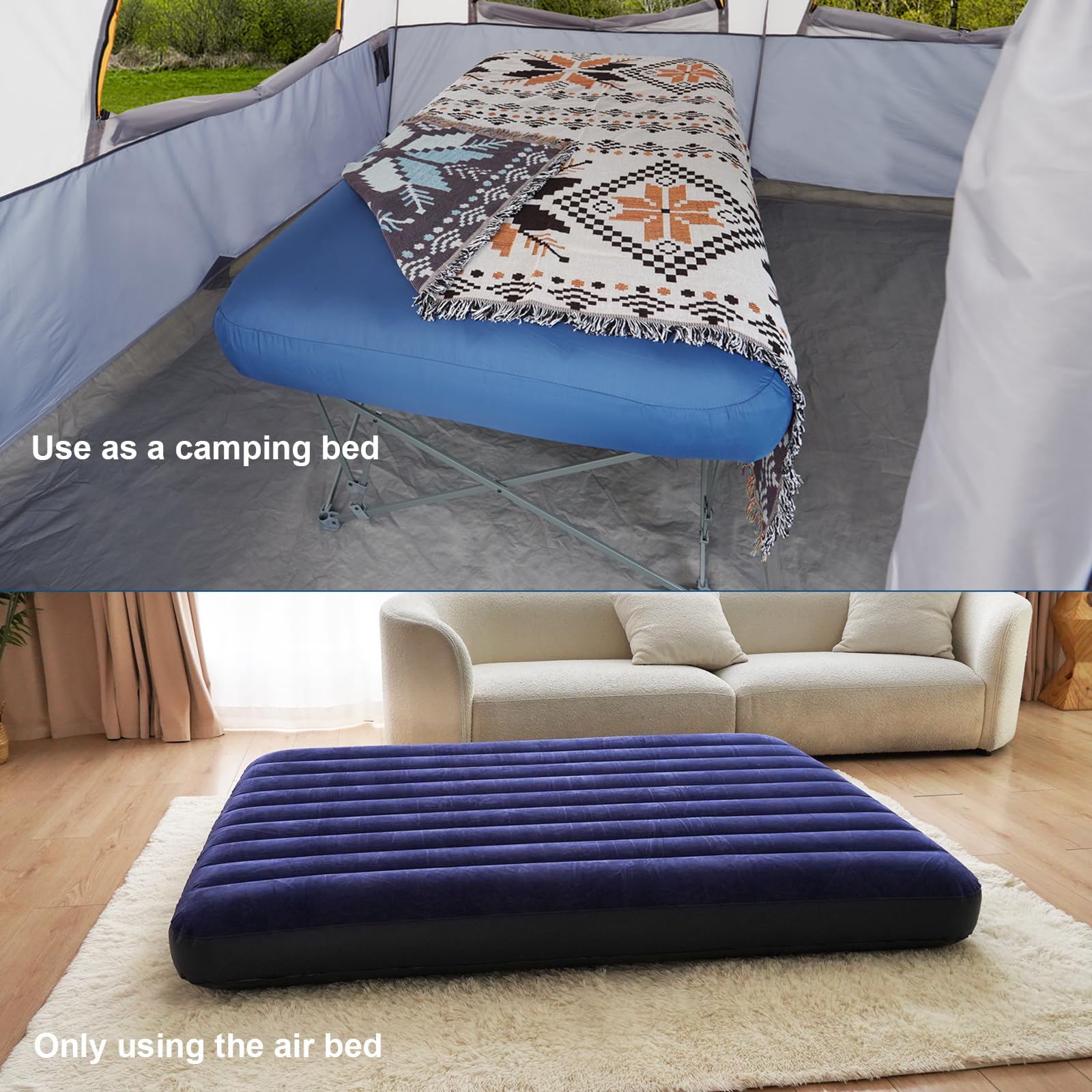 Air Mattress Queen Camp Cot Inflatable Tent KampKeeper Deluxe