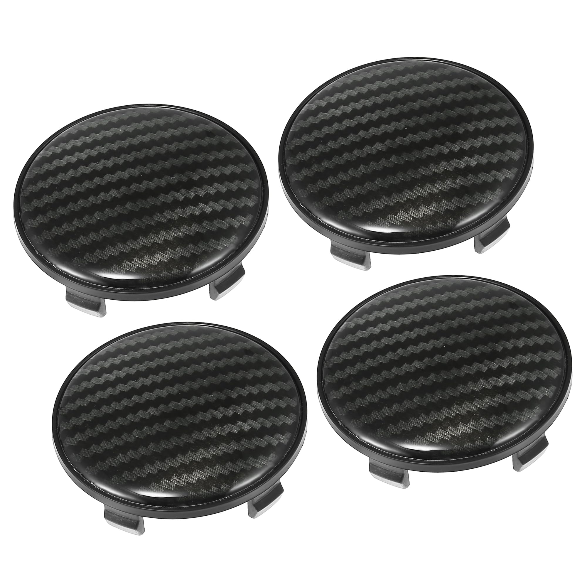 Cache-Moyeux Noir 68mm - Lot De 4 - Enjoliveurs Roue Voiture