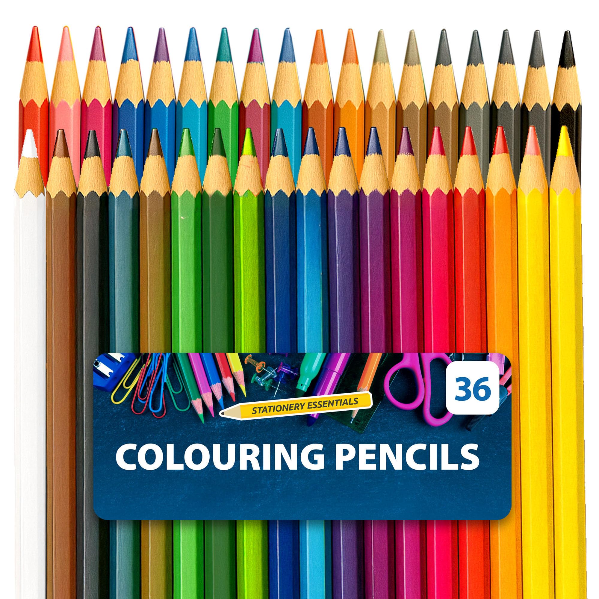 SOL36 Colouring Pencils, Assorted Colouring Pencils for Children & Adults with a Wide Colour Range, Break-Resistant Artist Drawing Tools for Arts & Crafts, Rich Vibrant Hue that Blend Smoothly