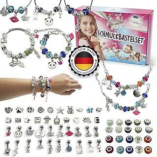 Orbikus Jewellery Craft Sets Girls from 8 Years - DIY Bracelets & Chains Make Yourself with Beads & Pendants, Creative Gift Idea Birthday, Advent, Christmas