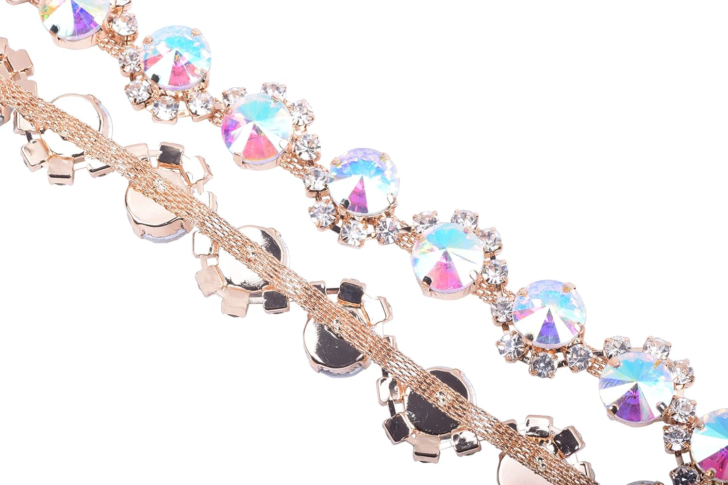 KAOYOO 1 Yard Crystal Rhinestone Chain Trim for Sewing Crafts,DIY,Decoration