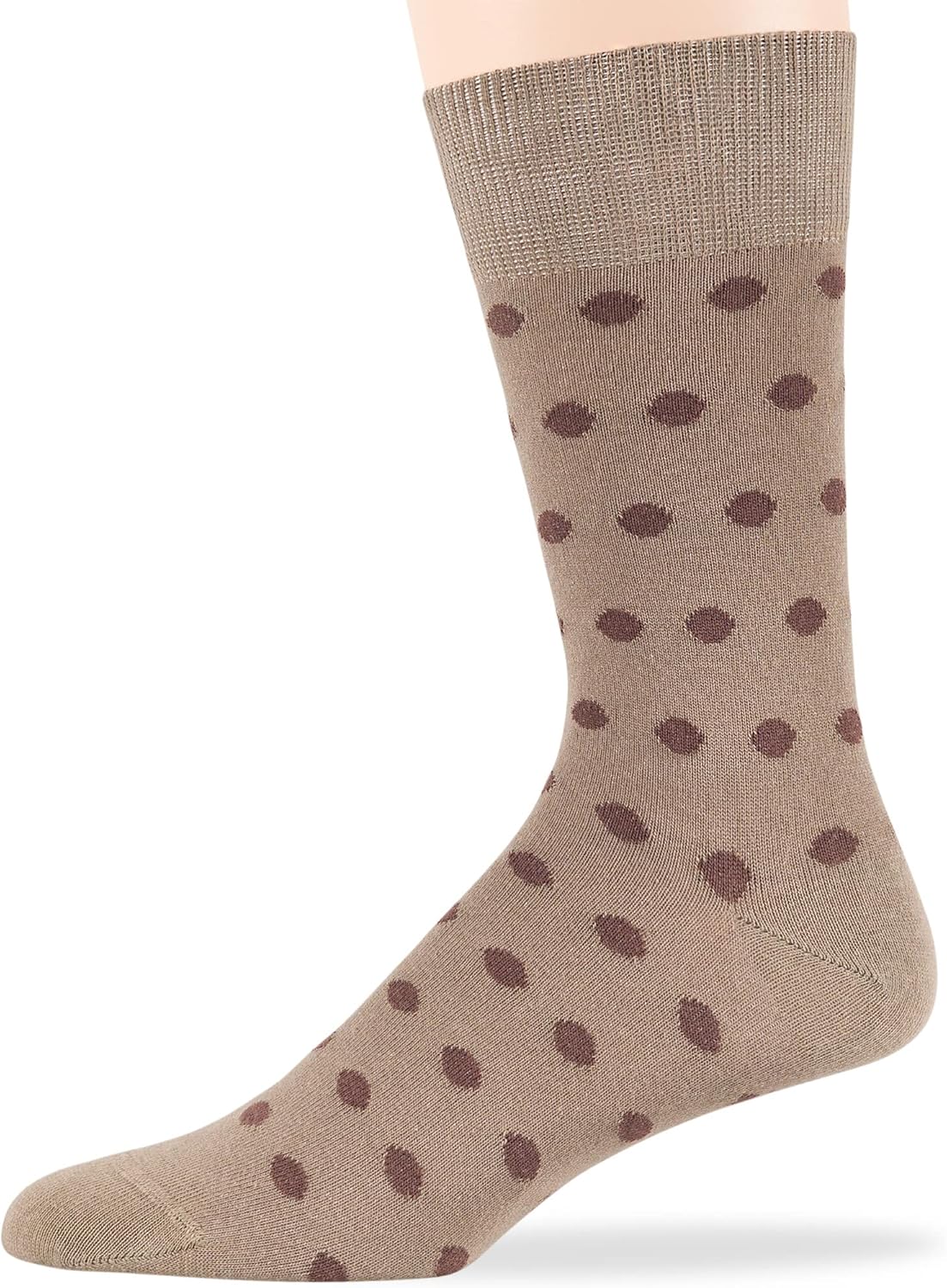 7Bigstars Mens Cotton Dress Crew Socks, 6 Pairs Patterned Assortment - Argyle, Striped, Dotted, Soft Breathable Everyday Fit - Image 5