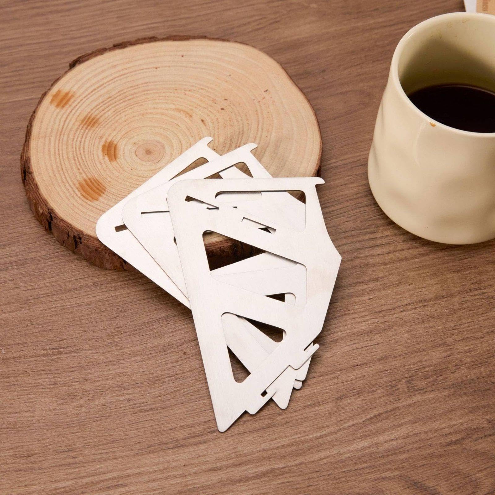 Faltbarer Und Hitzebeständiger Kaffeebecherhalter für Camping (Set), Ideal für.., 6 Stück