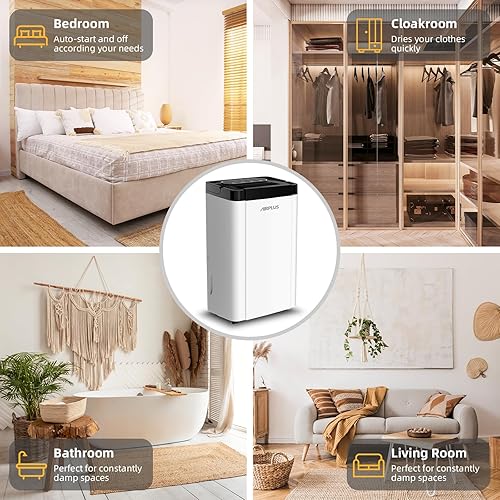 Miniatura 6 de Deshumidificador para sótanos de 4,500 pies cuadrados con tubo de drenaje