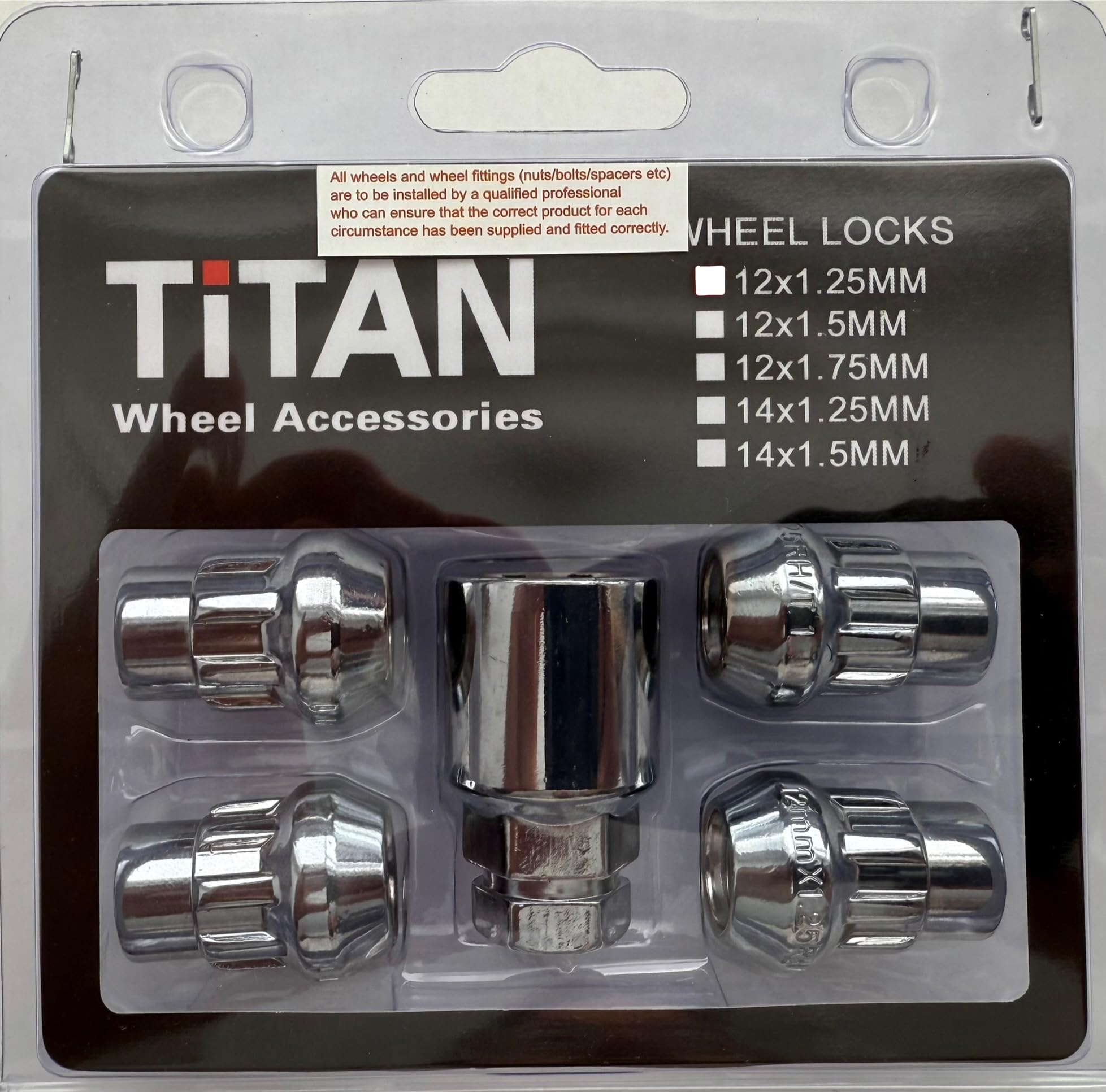 Tuercas de rueda TITAN M12x1.25 acabado plata brillante compatibles con Infiniti 3