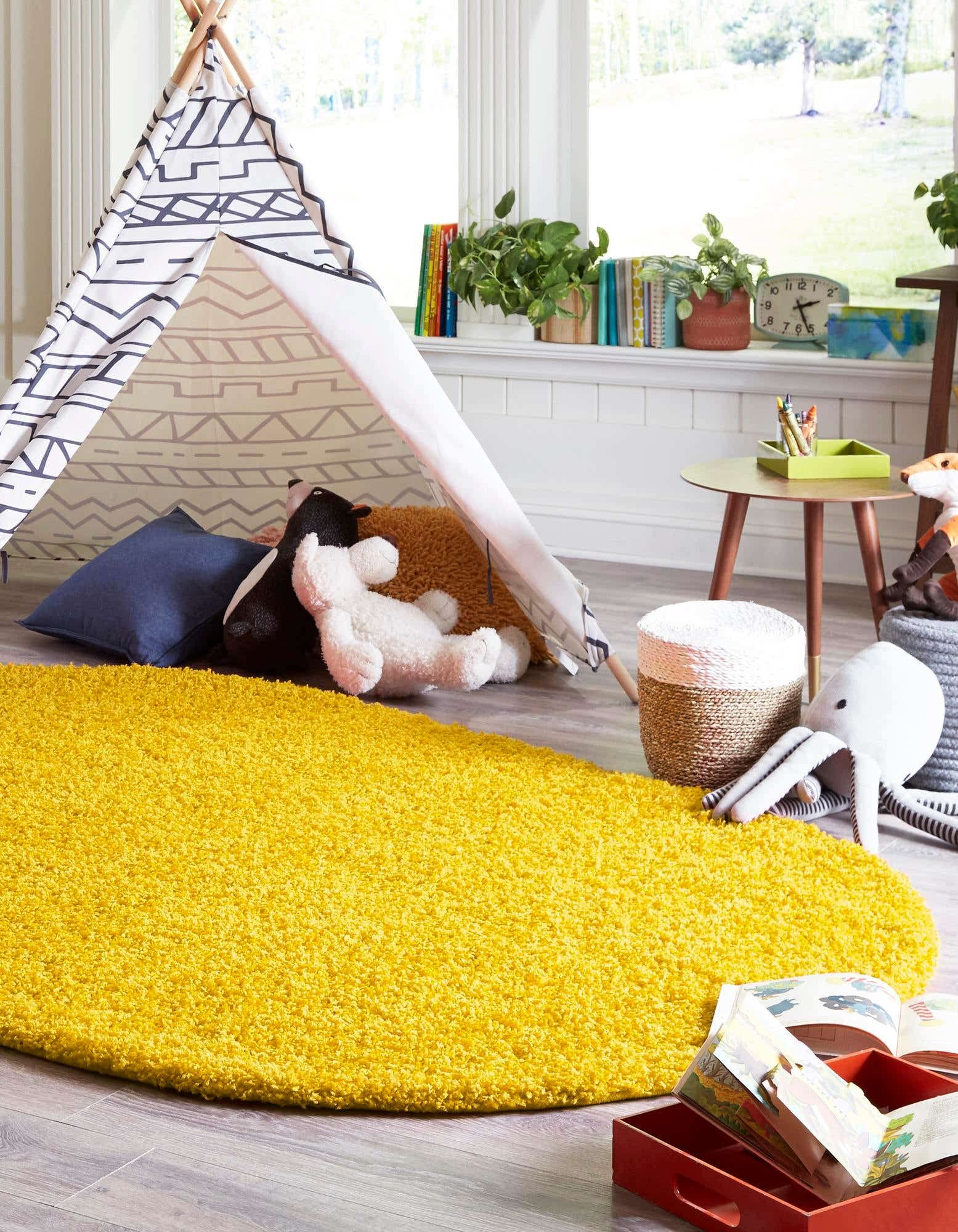 Amazon.com: Unique Loom Solid Shag Collection Area Rug (3' 3