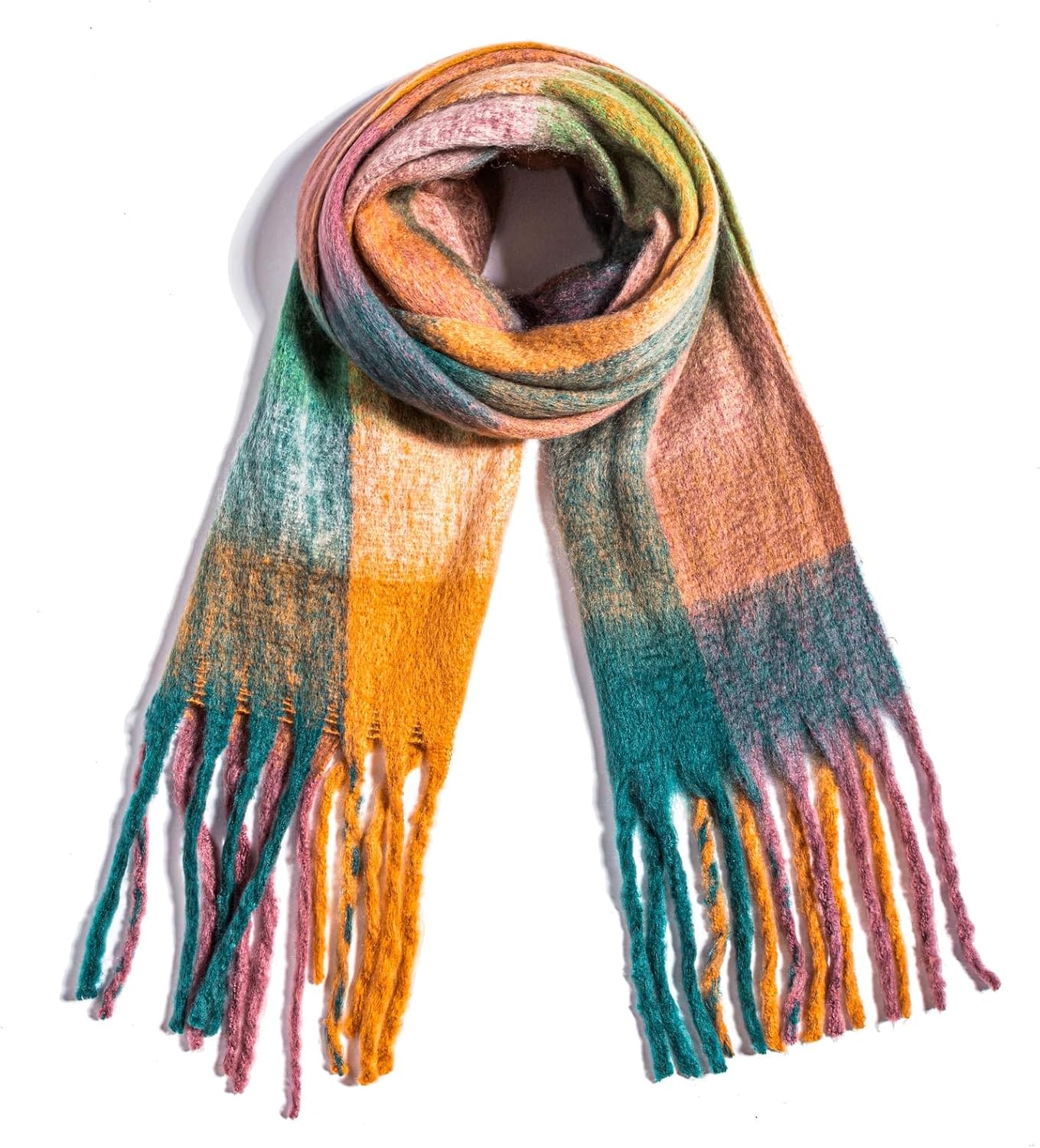 Winter Women Chunky Scarf Warm Blanket Big Thick Large Oversized Wrap Colorful Long...