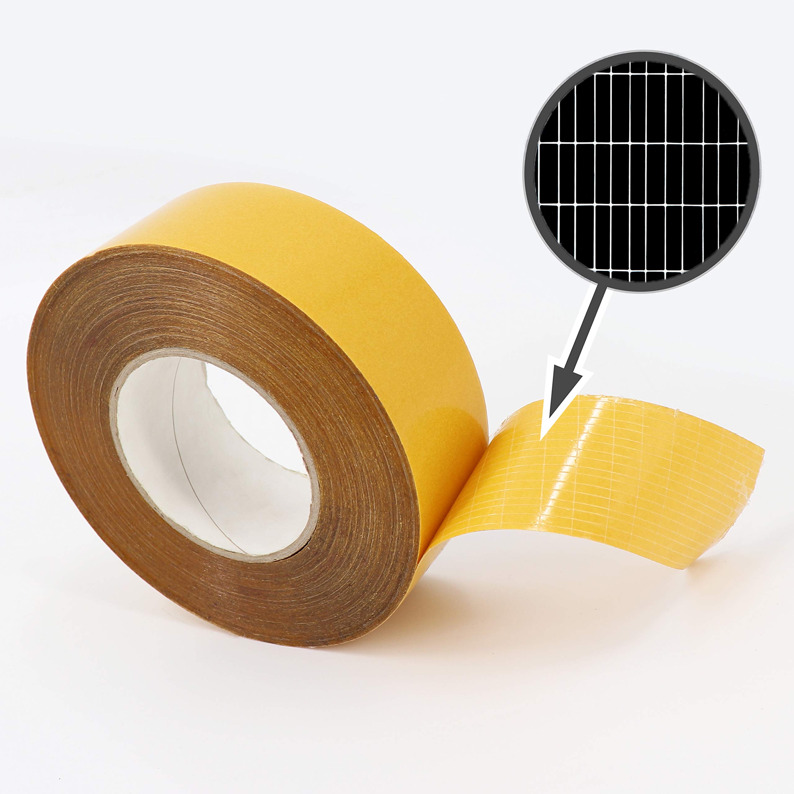 Aquagart® 5 rollos de cinta adhesiva de doble cara de 50 m, resistente a los rayos UV para maleza de jardín, tejido de suelo, cinta adhesiva de 50 mm