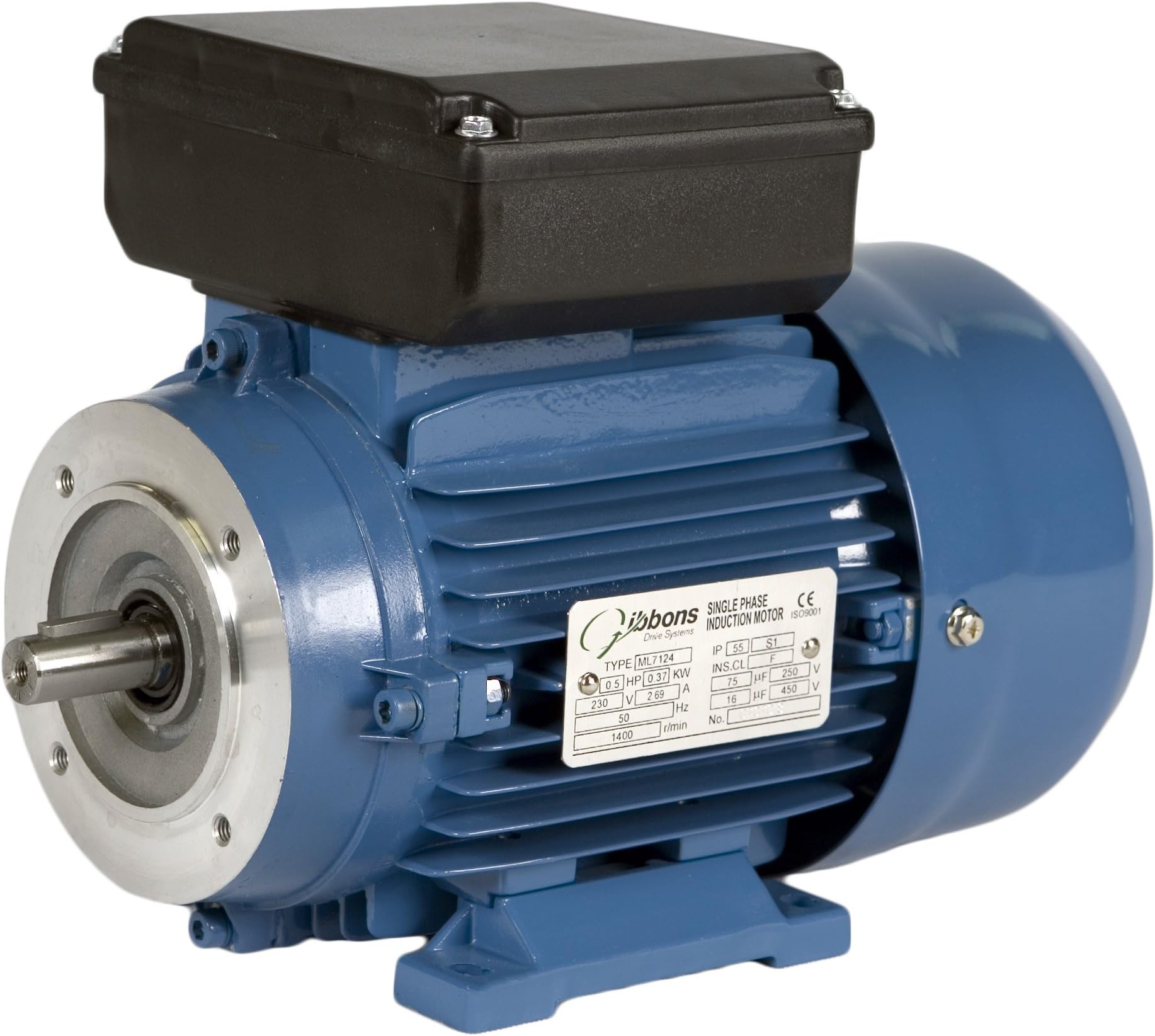 Single Phase Permanent Capacitor Motor 2.20 kW 2800 RPM B14 (Face Mount)