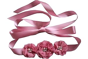 Bridal Rose Rhinestone Belt Adds Sparkle to Your Bridal Look