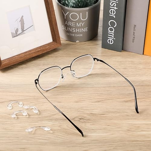 Miniatura 5 de 24 almohadillas de nariz de 3 tamaños para anteojos, tornillo en forma de U de 1.654 in, 1.260 in y 1.102 in, correa para lentes, puente de sillín