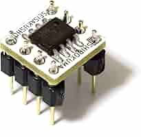 OPA627AP 2個　オペアンプ DUAL-DIP化基板　完成品 OPA627AP 2個 オペアンプ DUAL-DIP化基板 完成品